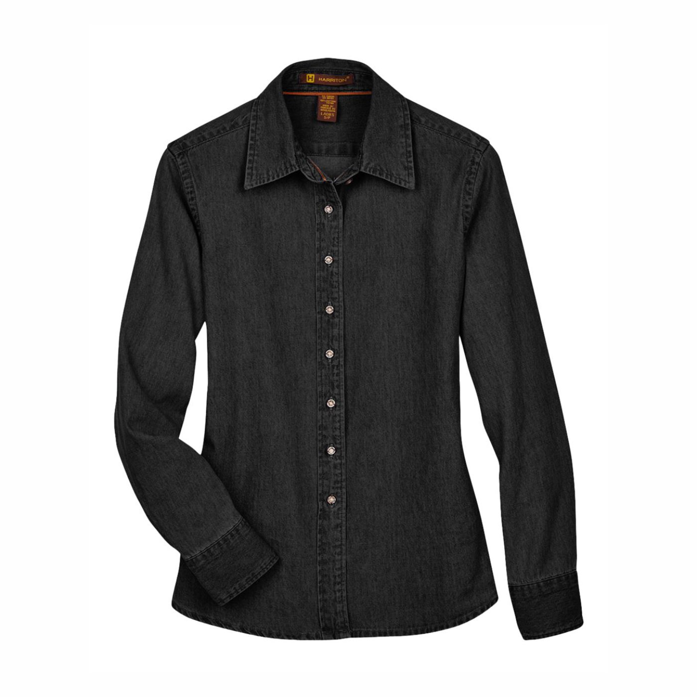 Harriton Long Sleeve Denim Shirt - Image 7