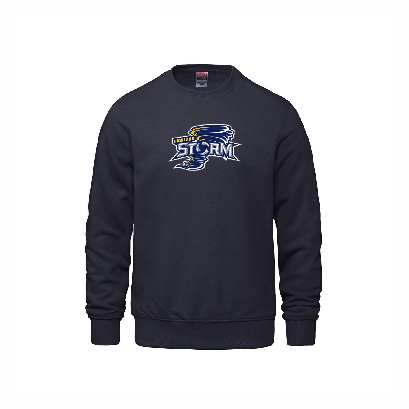 Full Front Crewneck Fleece Sweater - Image 2