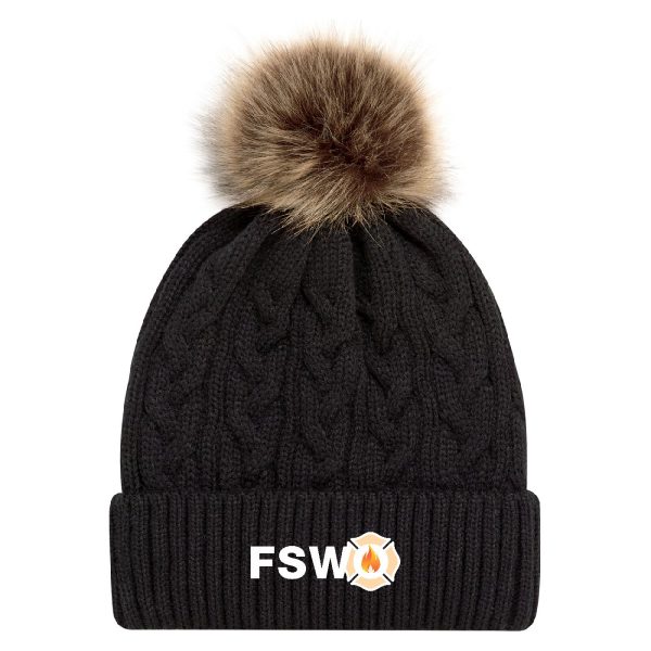 Faux Fur Pom Pom Toque - Image 3