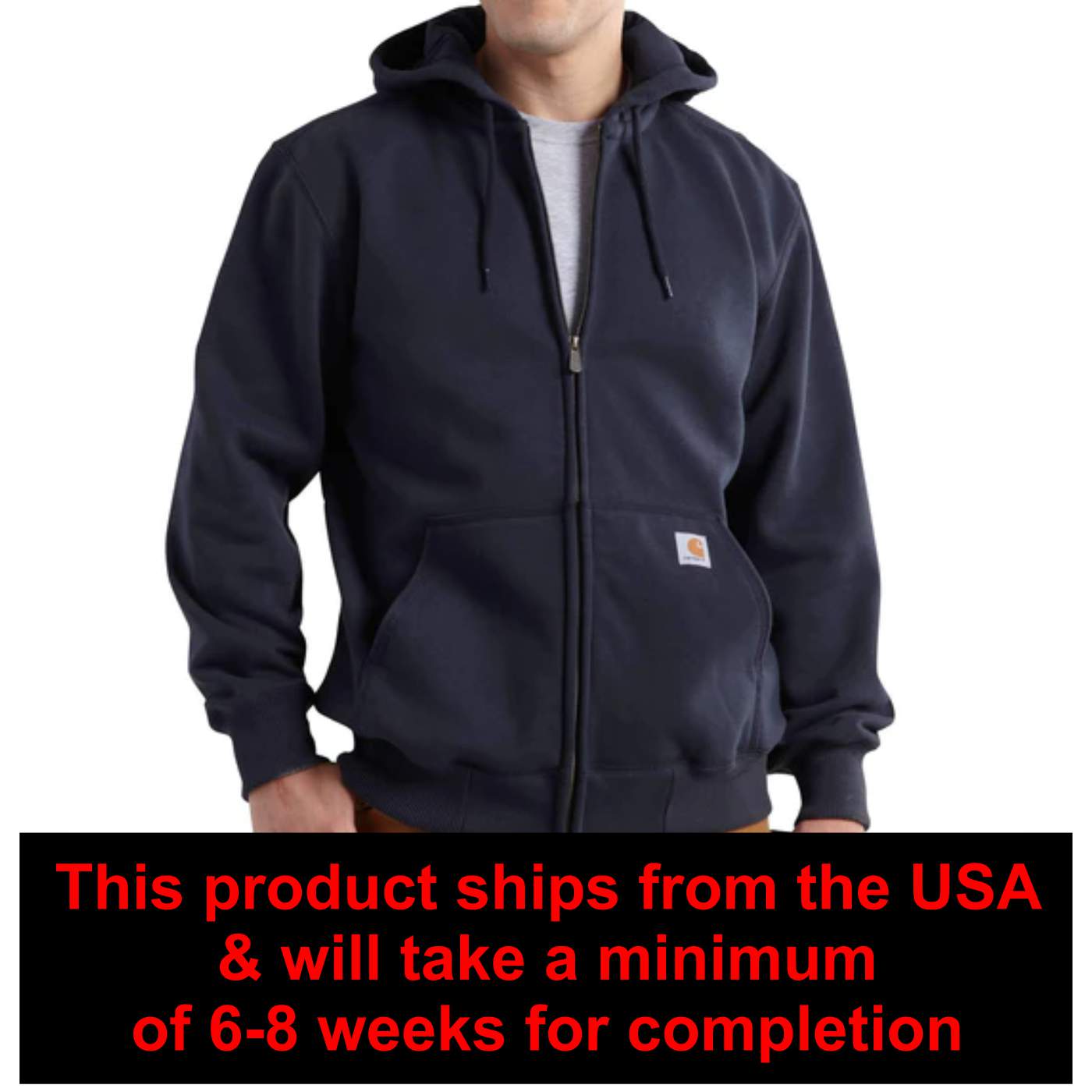 Carhartt Rain Defender Loose Fit Heavyweight Full Zip Sweatshirt - Image 4