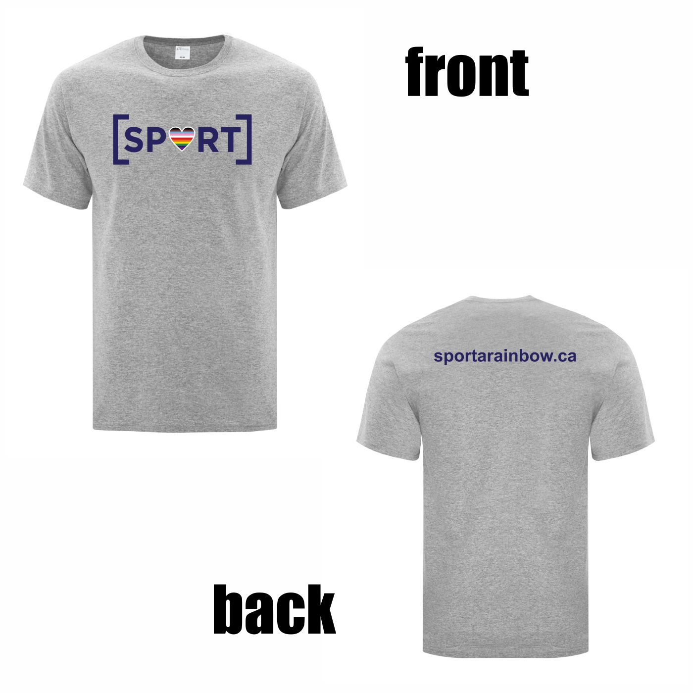 100% Cotton T-shirt (Website Logo) - Image 2