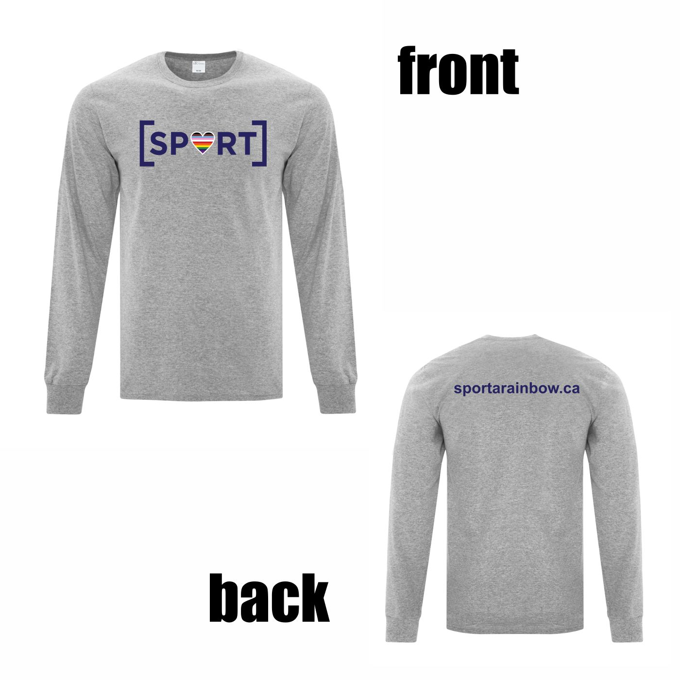 100% Cotton Long Sleeve Shirt (Website Logo) - Image 2