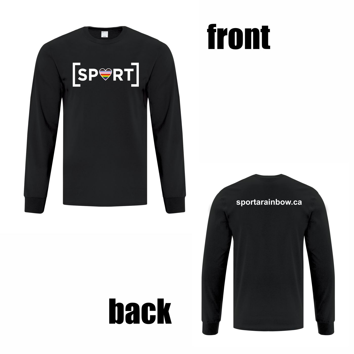 100% Cotton Long Sleeve Shirt (Website Logo) - Image 3