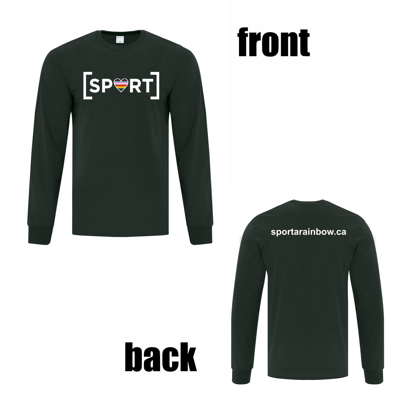 100% Cotton Long Sleeve Shirt (Website Logo) - Image 4