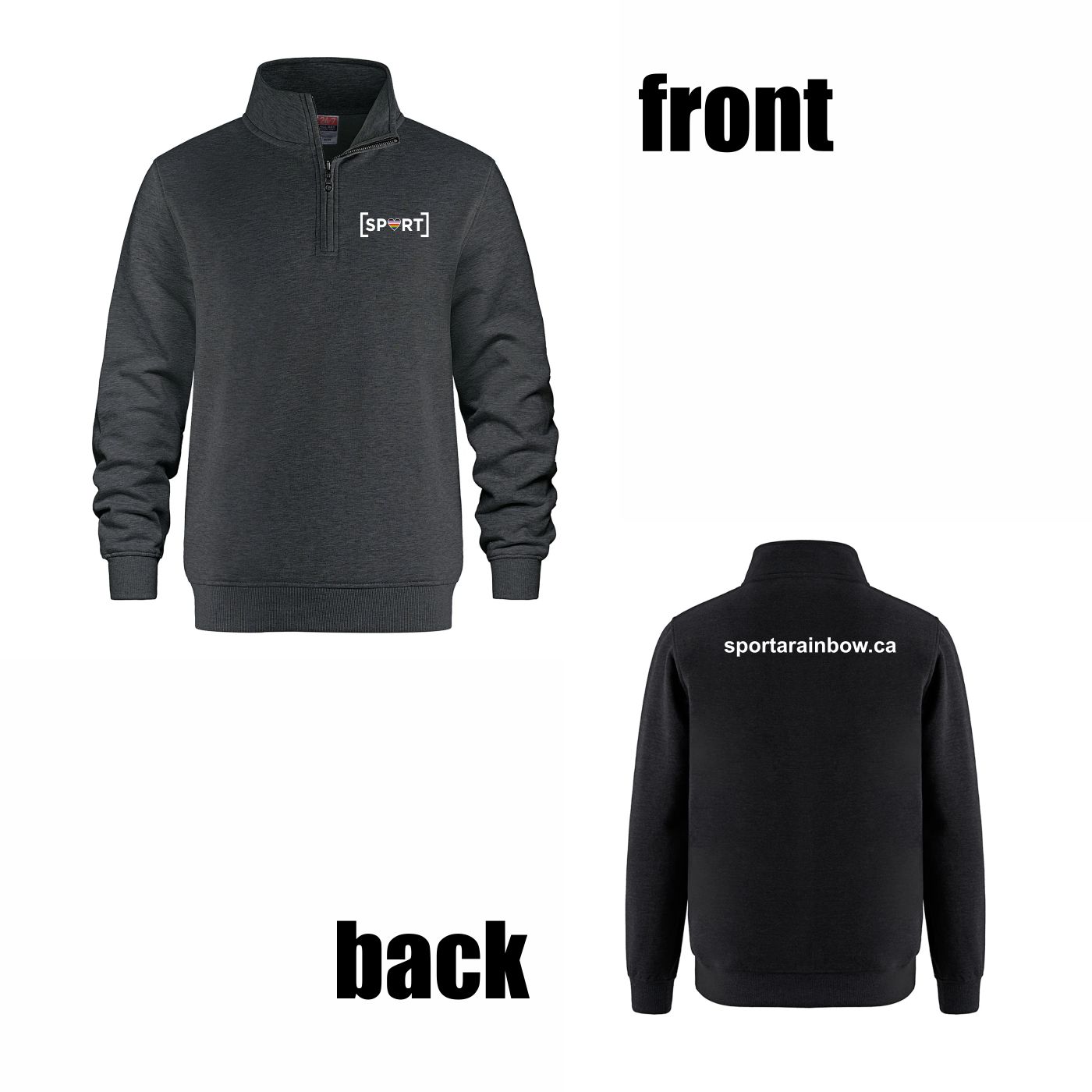 1/4 Zip Sweater (Website Logo) - Image 4