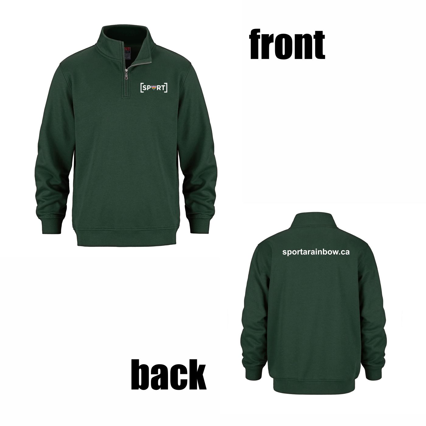1/4 Zip Sweater (Website Logo) - Image 5