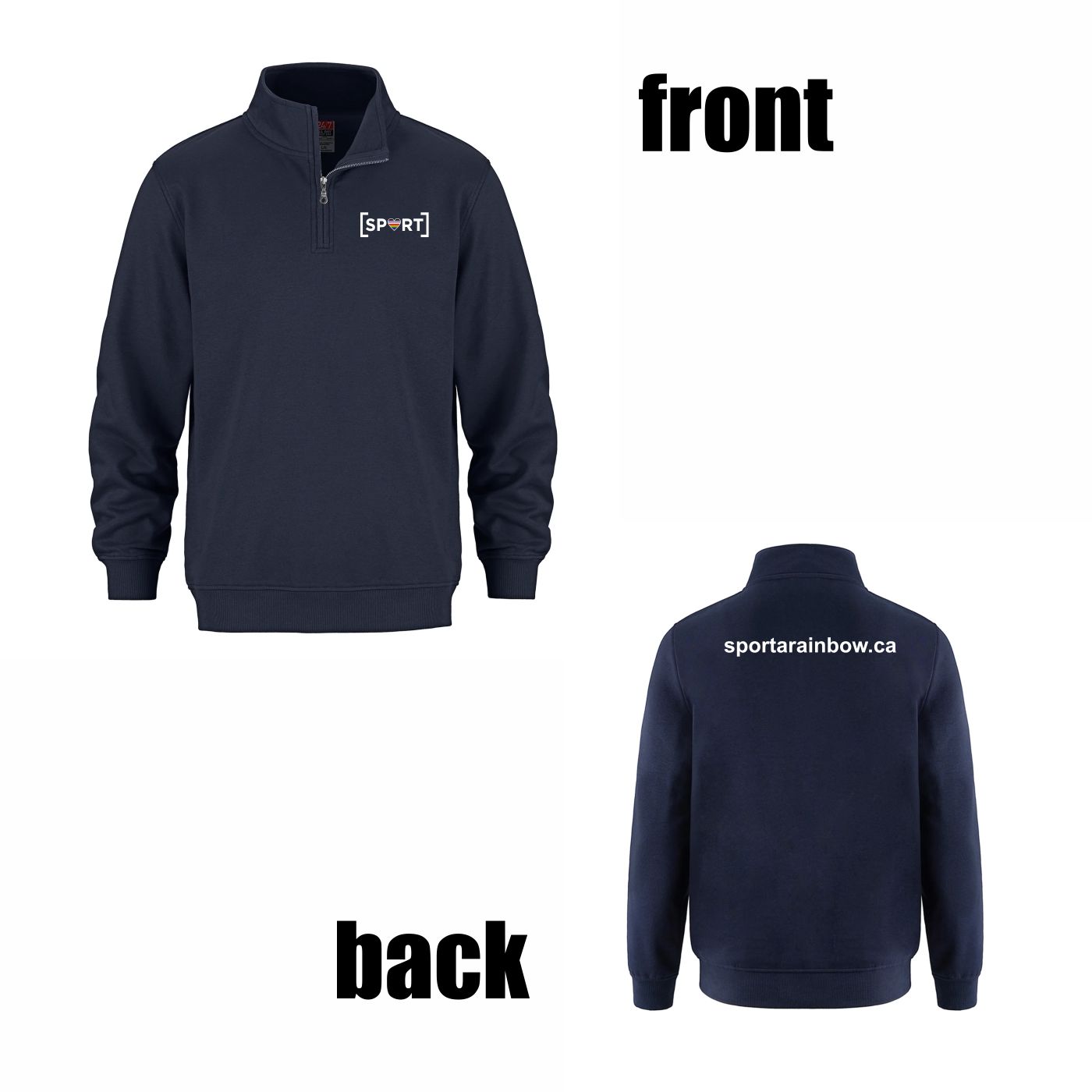 1/4 Zip Sweater (Website Logo) - Image 7