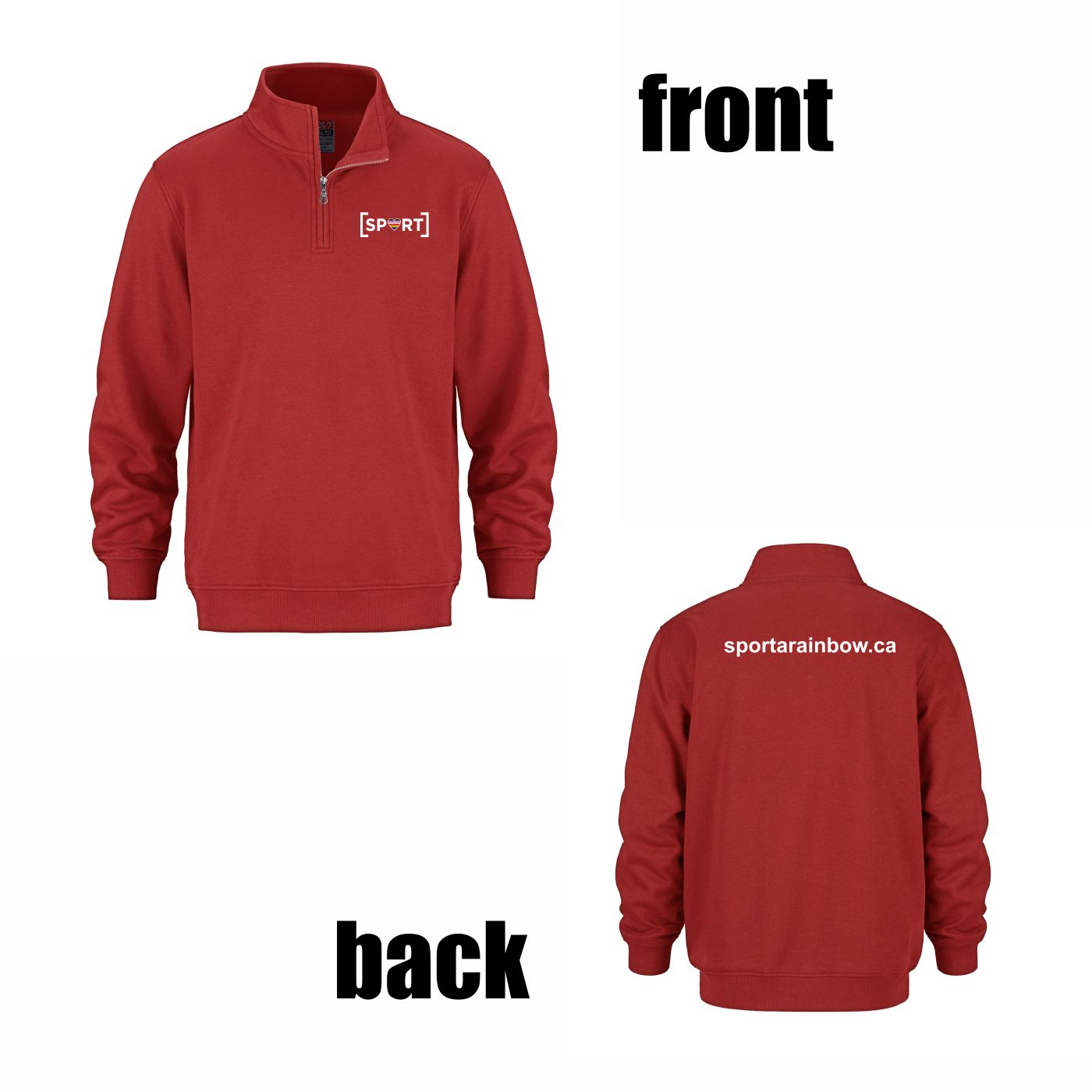1/4 Zip Sweater (Website Logo) - Image 8