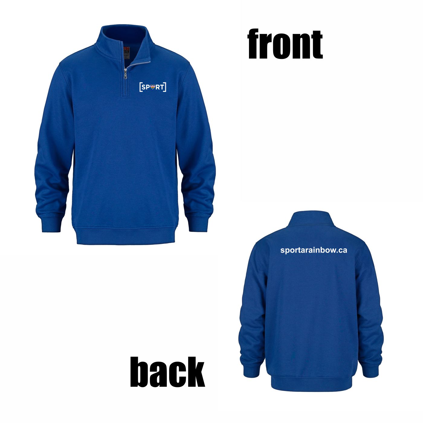 1/4 Zip Sweater (Website Logo) - Image 9