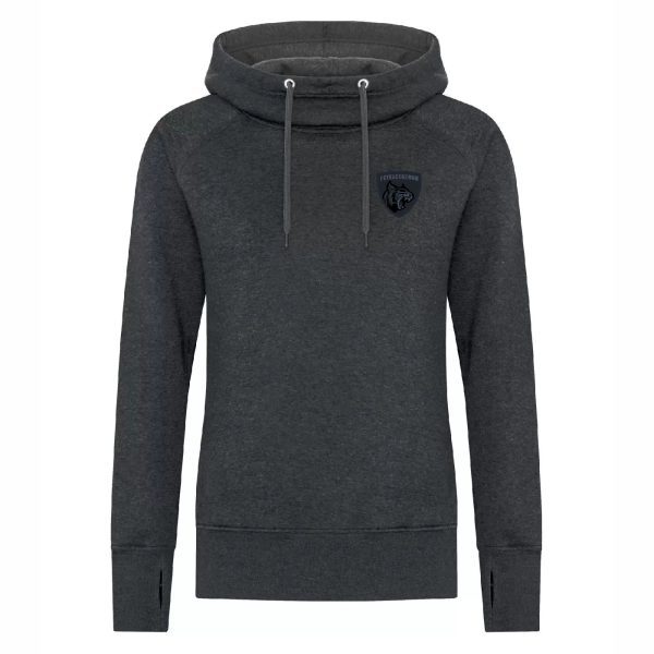 Ladies Vintage Scuba Neck Hoodie - Image 2