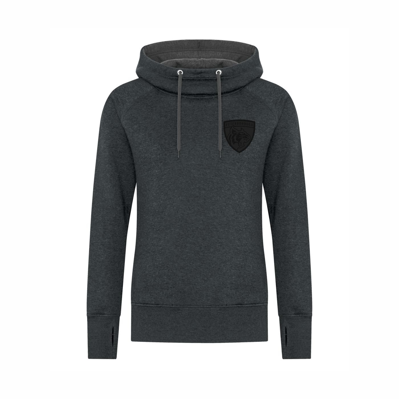 Ladies Vintage Scuba Neck Hoodie - Image 3