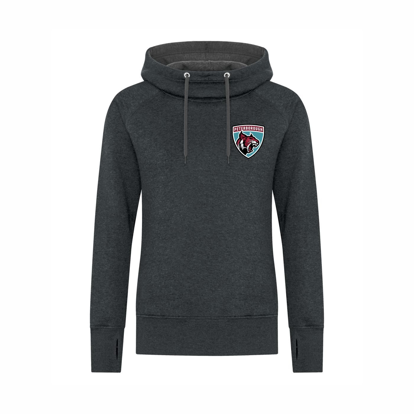 Ladies Vintage Scuba Neck Hoodie - Image 2