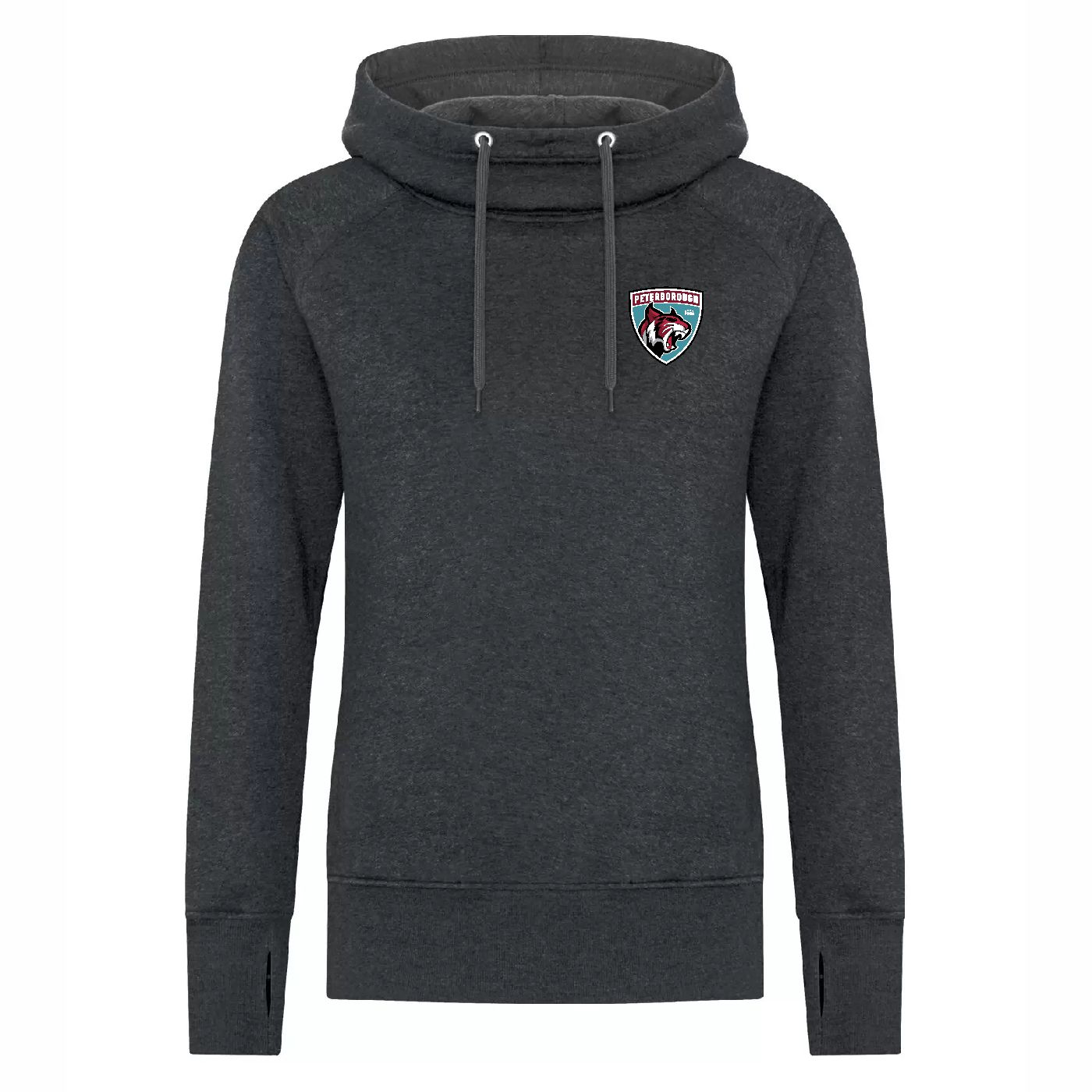 Ladies Vintage Scuba Neck Hoodie - Image 3