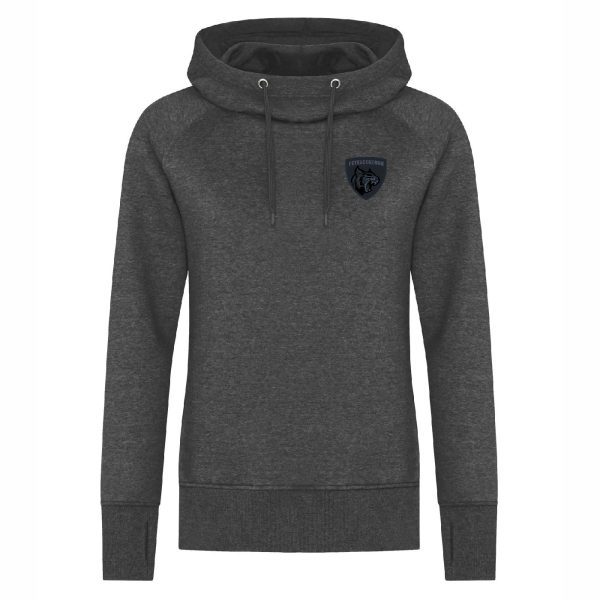 Ladies Vintage Scuba Neck Hoodie - Image 4
