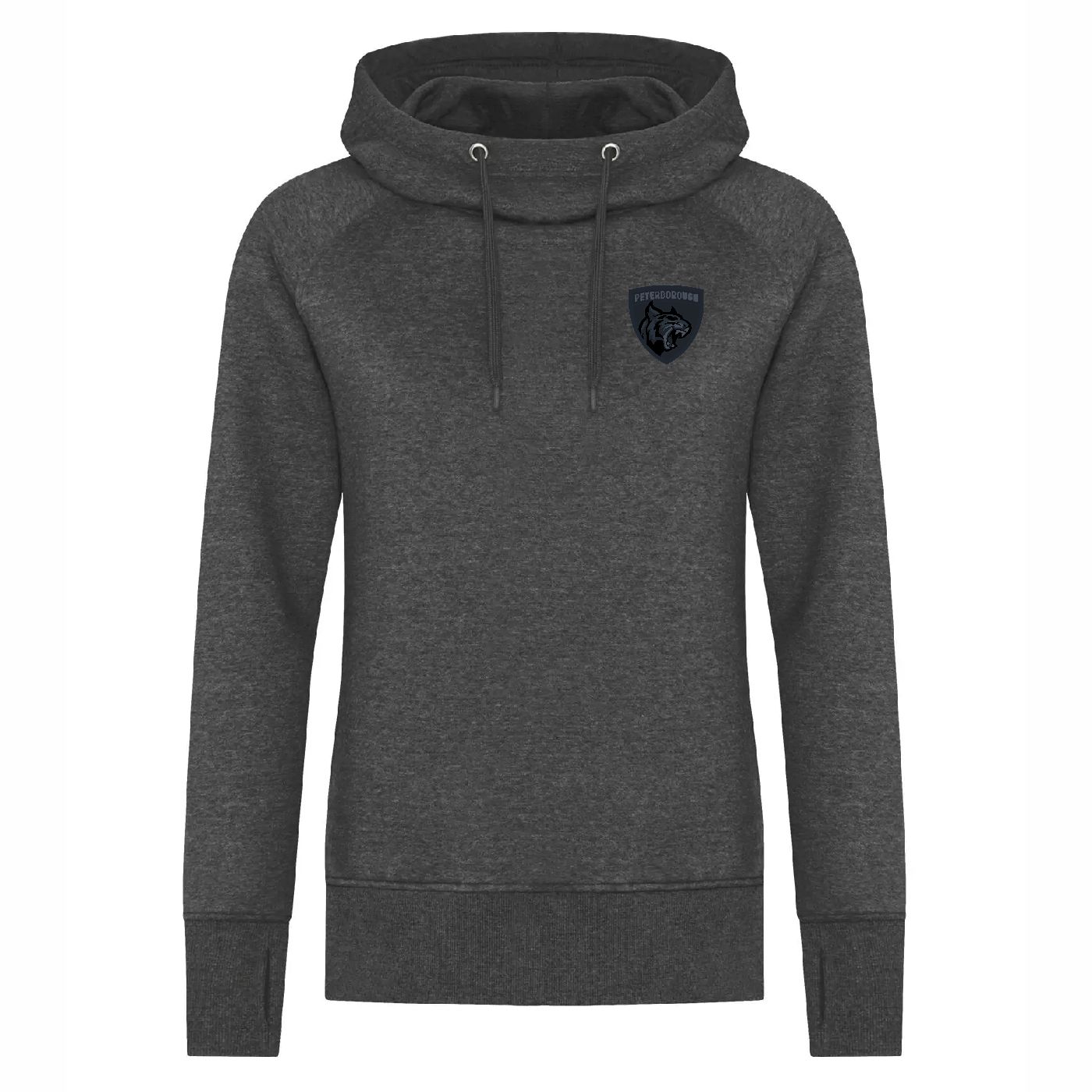 Ladies Vintage Scuba Neck Hoodie - Image 4