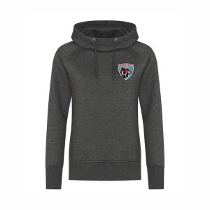 Ladies Vintage Scuba Neck Hoodie