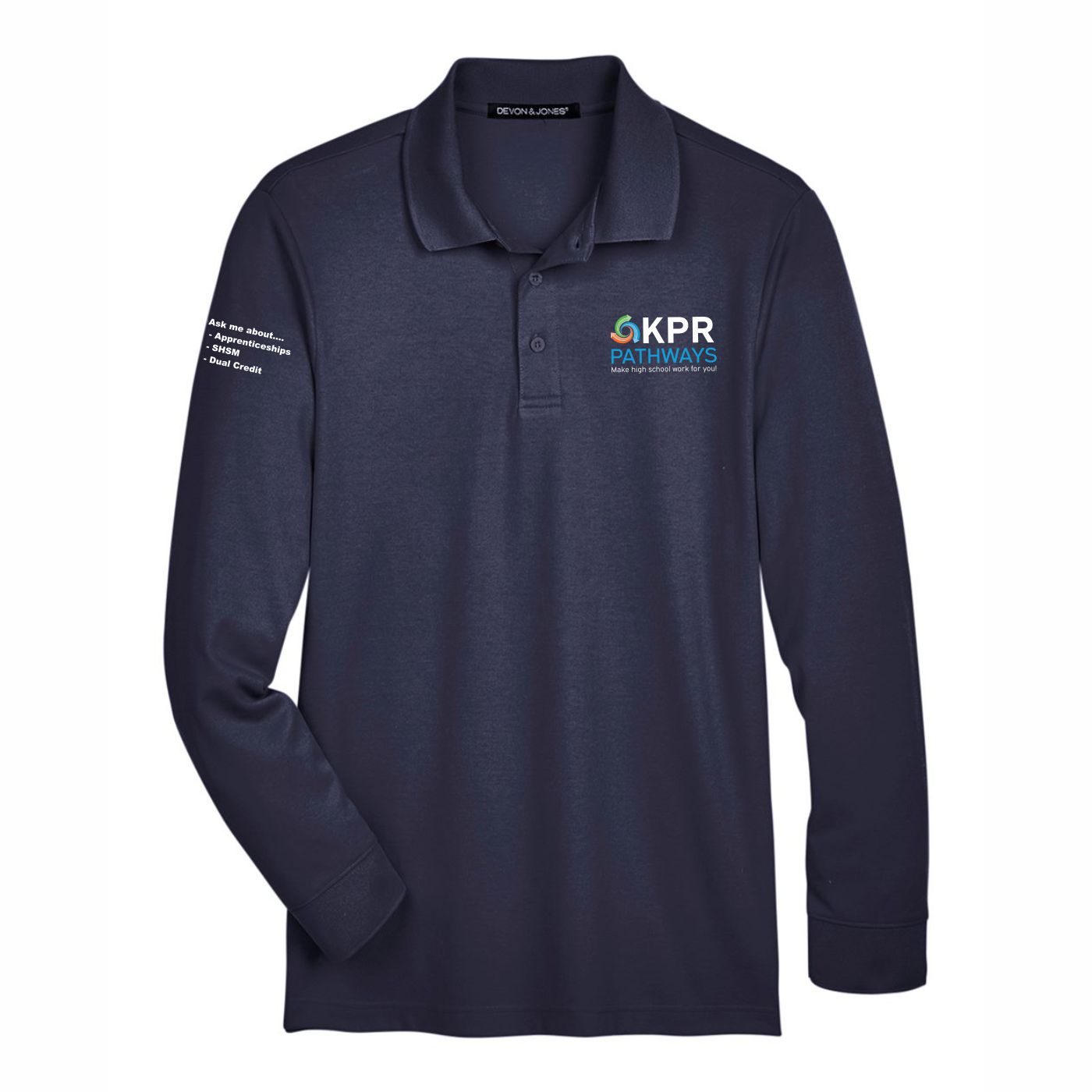 Long Sleeve Performance Polo - Image 2