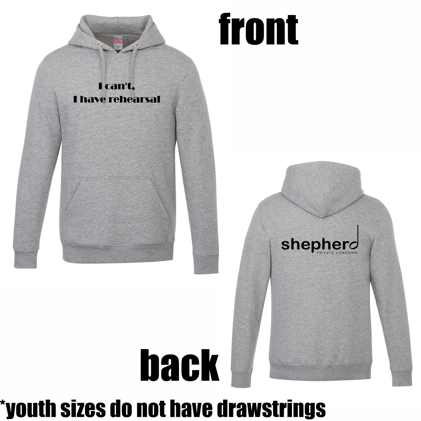 "I have Rehearsal" Pullover Hoodie - Image 3