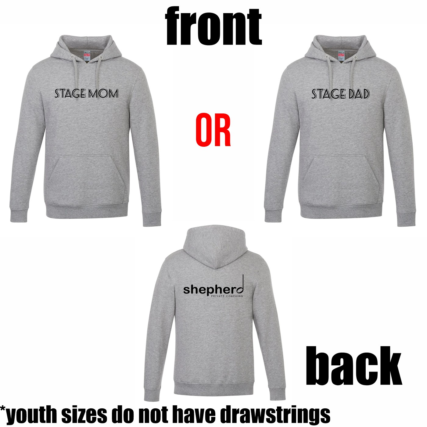 "Stage Mom / Stage Dad" Pullover Hoodie - Image 10