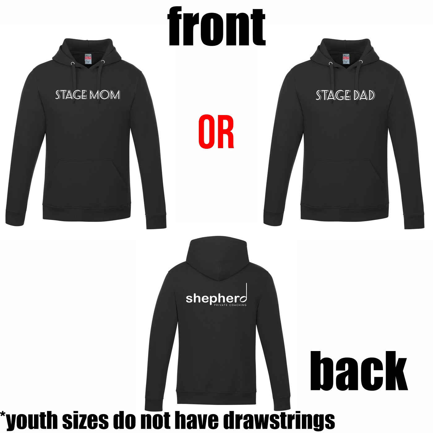 "Stage Mom / Stage Dad" Pullover Hoodie - Image 9