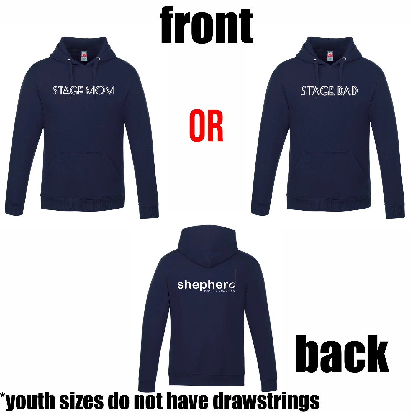 "Stage Mom / Stage Dad" Pullover Hoodie - Image 5