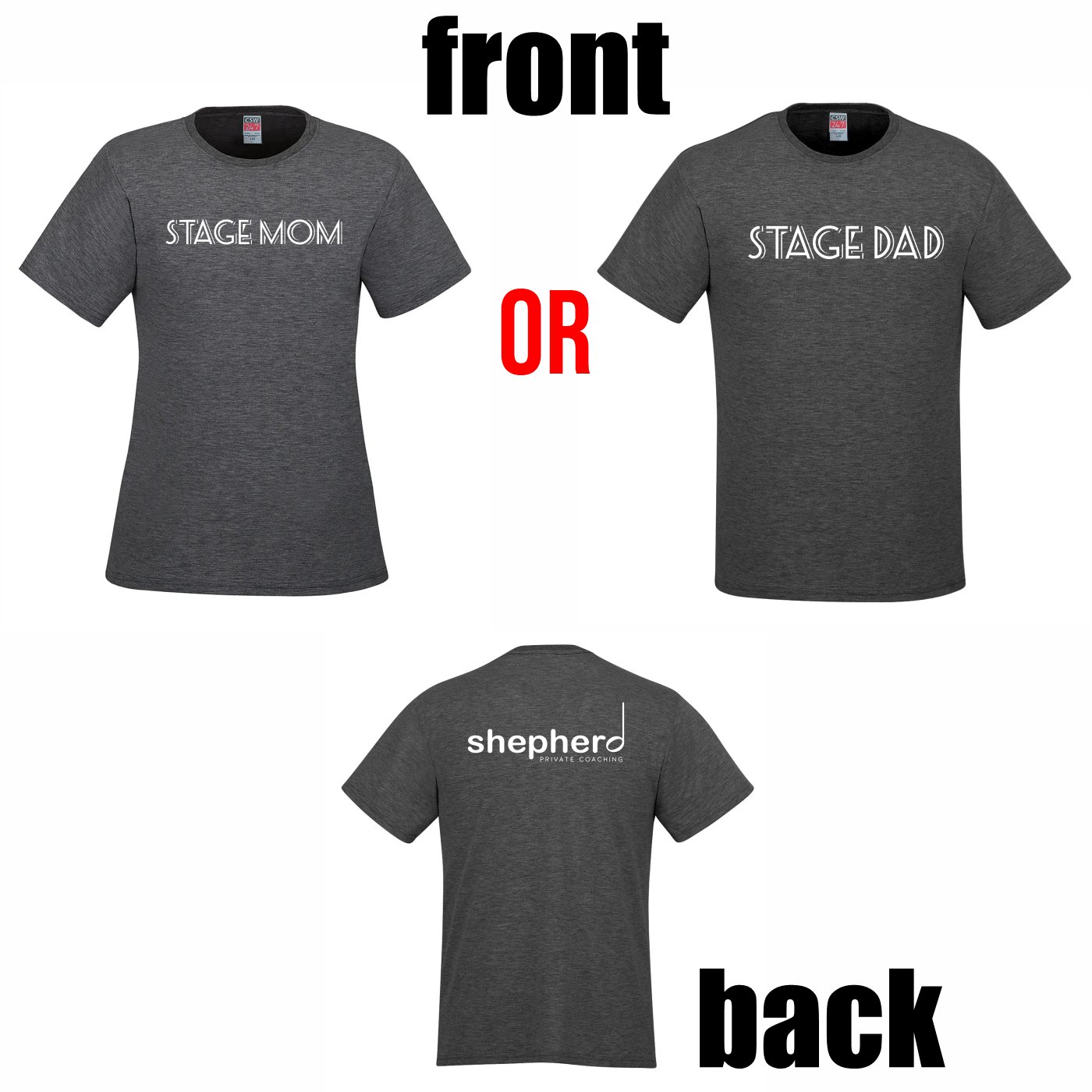 "Stage Mom / Stage Dad" Cotton T-shirt - Image 11