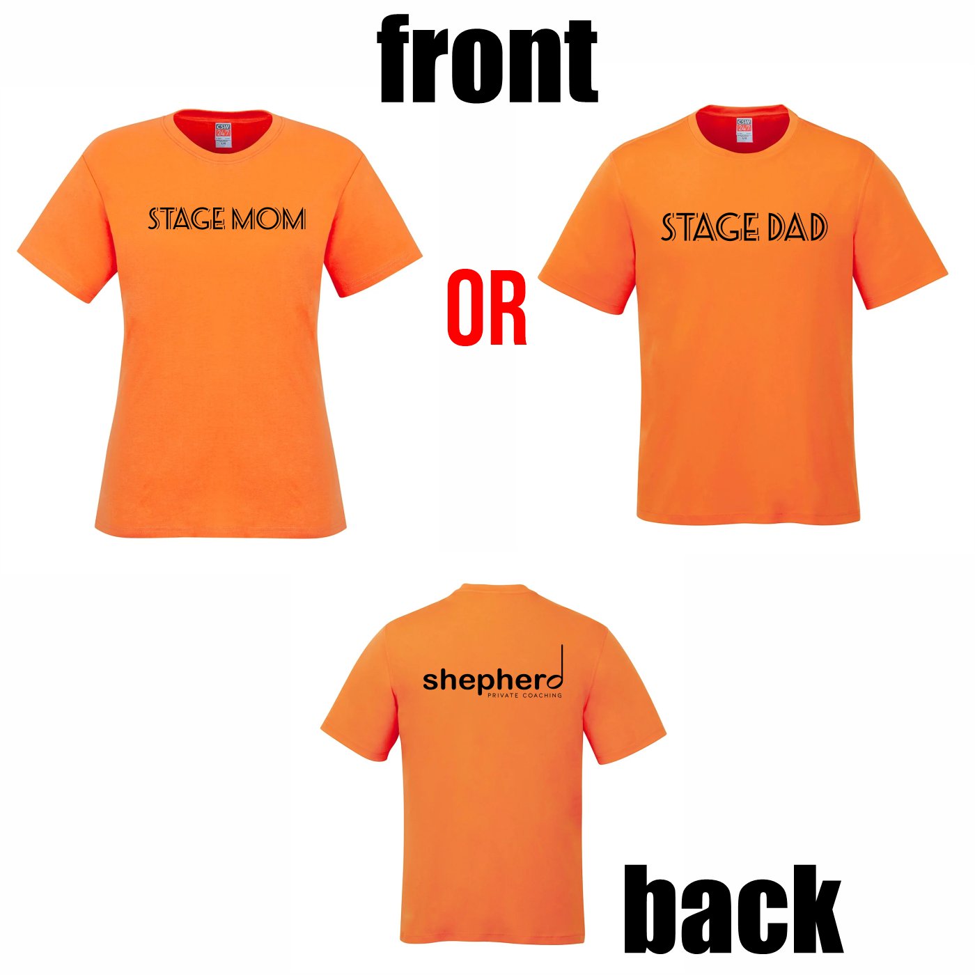 "Stage Mom / Stage Dad" Cotton T-shirt - Image 6