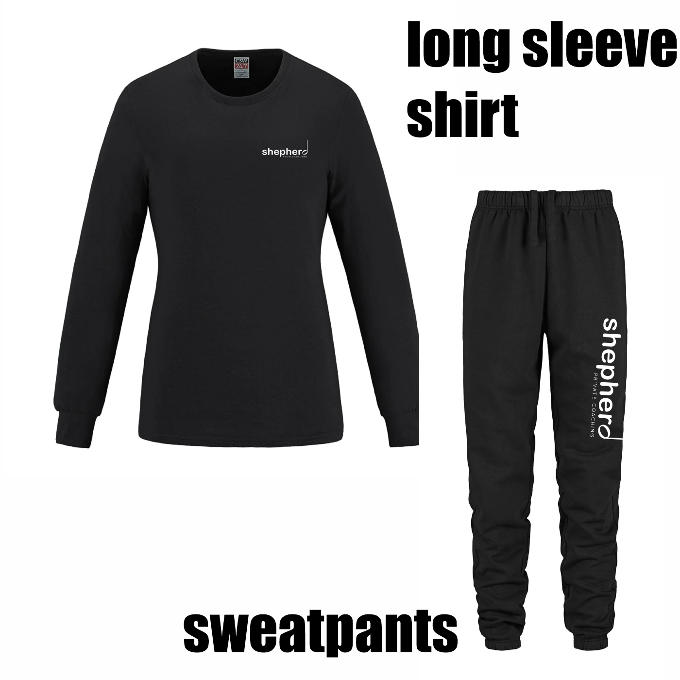Studio Blacks Combo 2- Long Sleeve Shirt & Sweatpants - Image 2