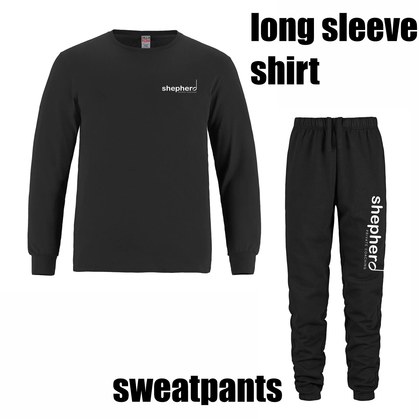 Studio Blacks Combo 2- Long Sleeve Shirt & Sweatpants