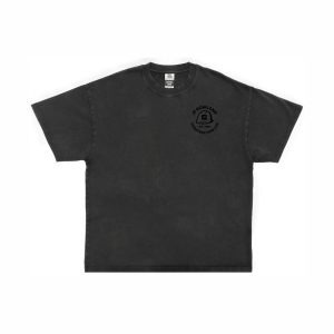 Premium Vintage Super Heavyweight Oversized T-shirt - Left Chest Design