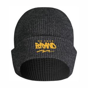 Waffle Knit Cuffed Beanie