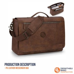 PU Leather Messenger Bag