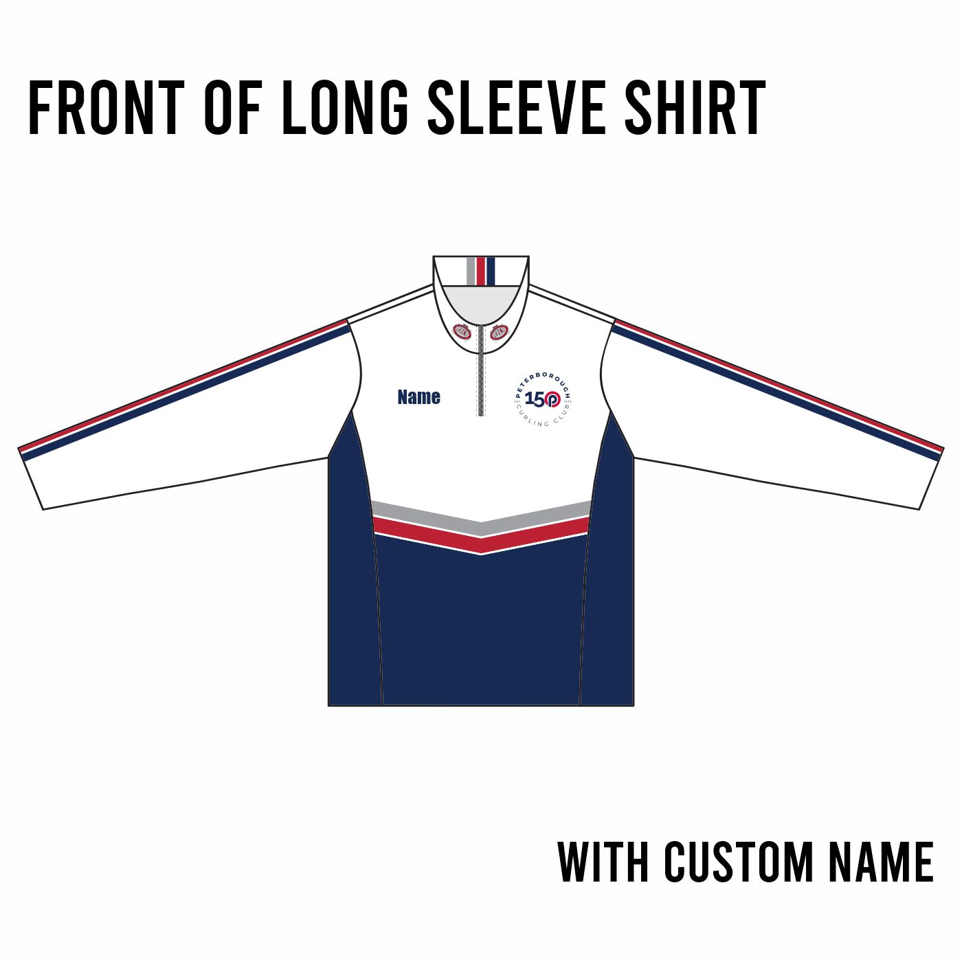 PCC 150th Sublimated Curling Long Sleeve Shirt - Image 3