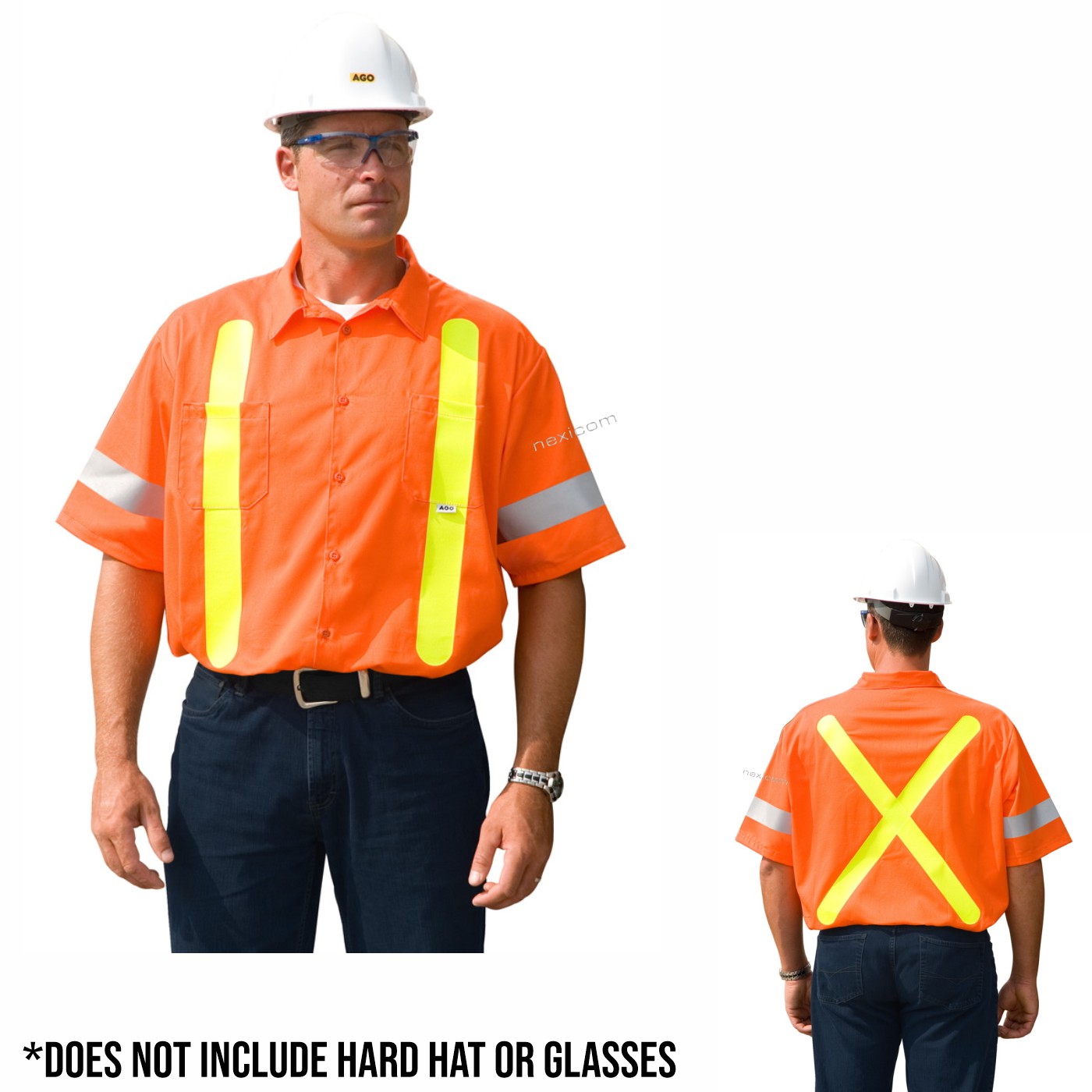 Cotton Twill Safety Short Sleeve Work Shirt