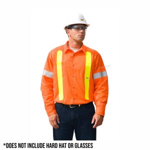 Cotton Twill Safety Long Sleeve Work Shirt