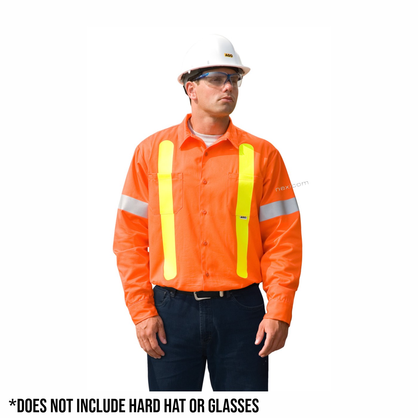 Cotton Twill Safety Short Sleeve Work Shirt - Image 2