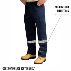 Cotton Work Pants with Cargo Pockets