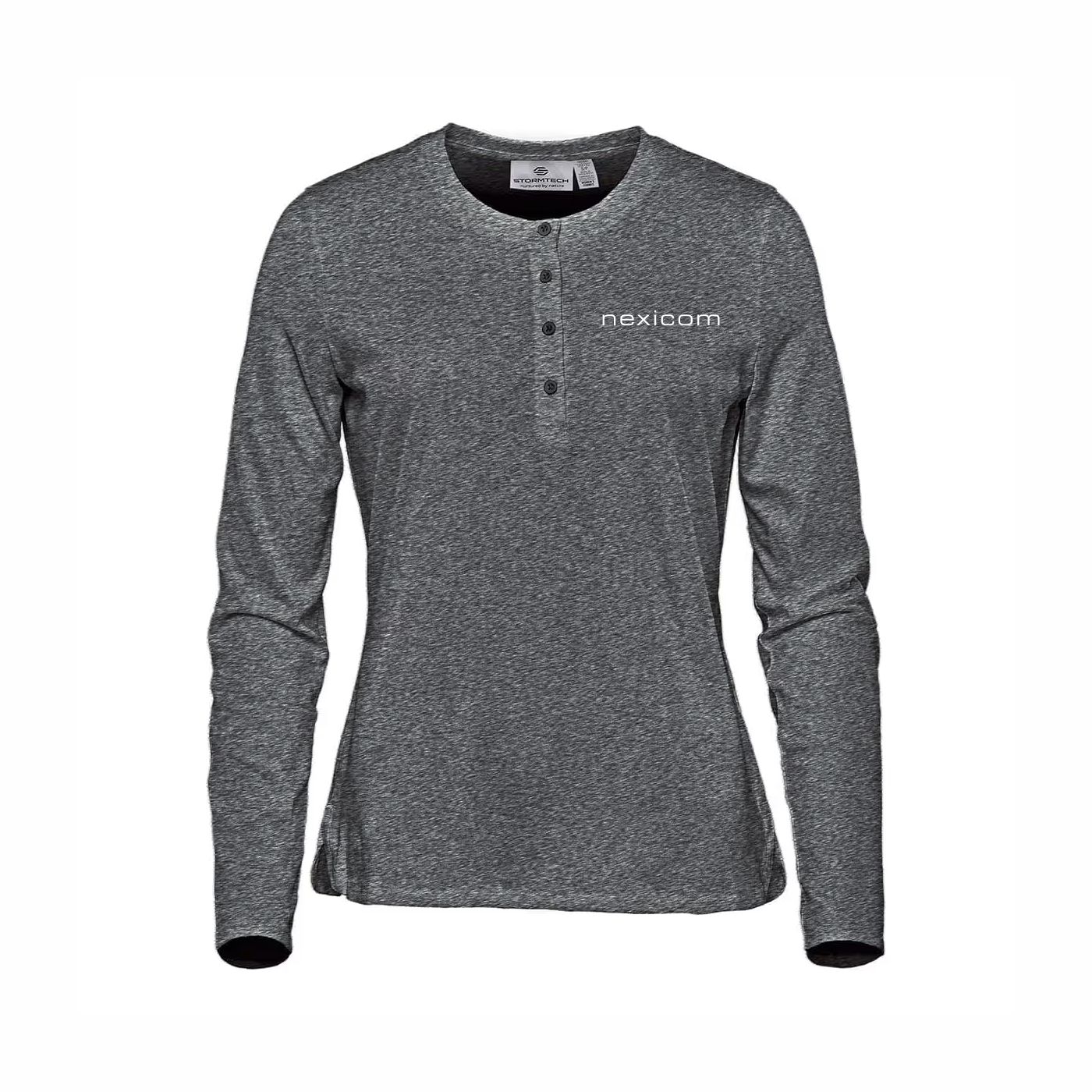 Torcello Long Sleeve Henley Shirt - Image 5