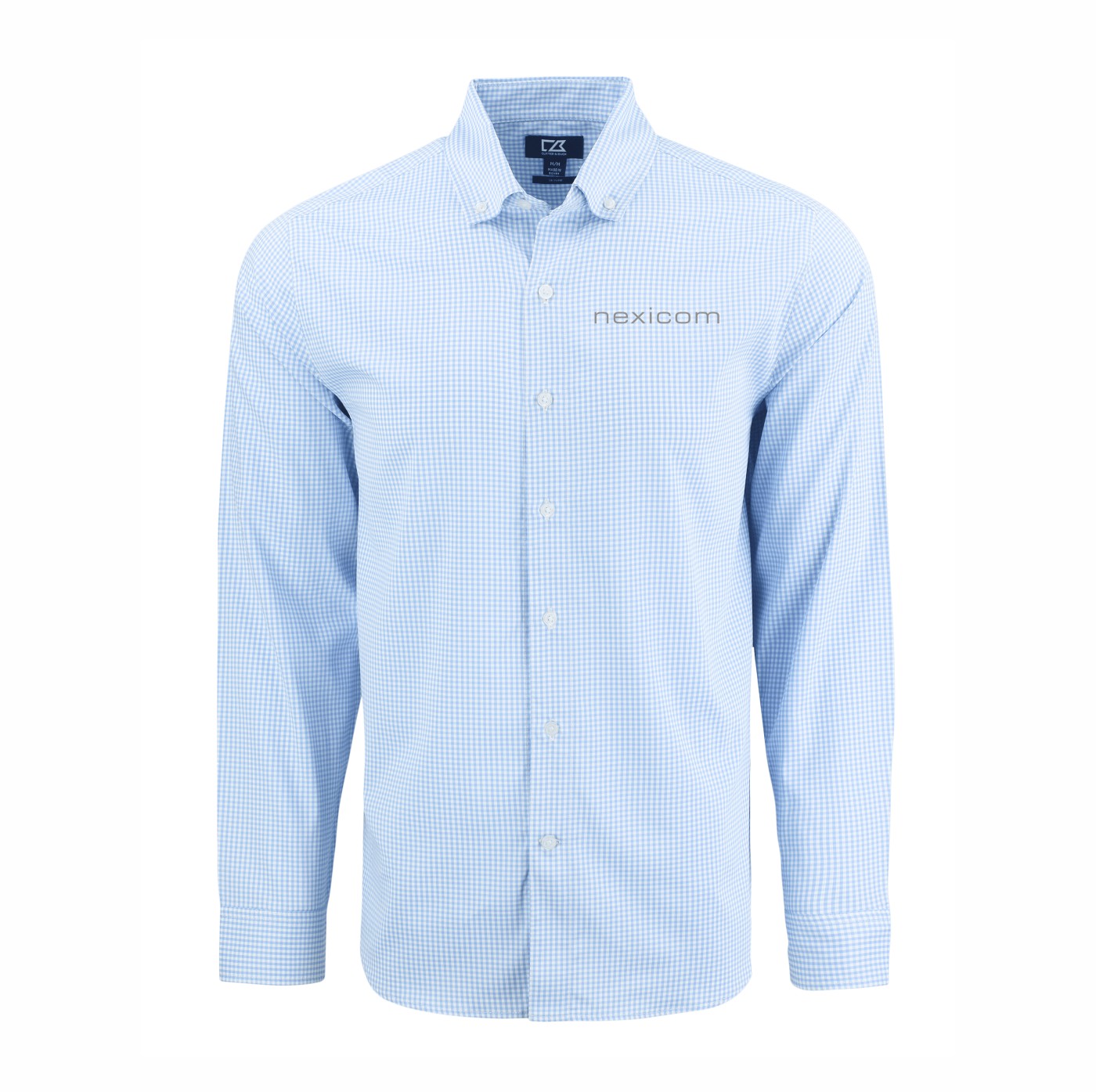 Cutter & Buck Skyline Eco Gingham Long Sleeve Dress Shirt - Image 2