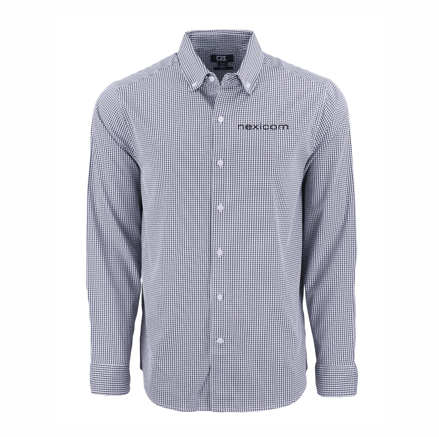 Cutter & Buck Skyline Eco Gingham Long Sleeve Dress Shirt - Image 3