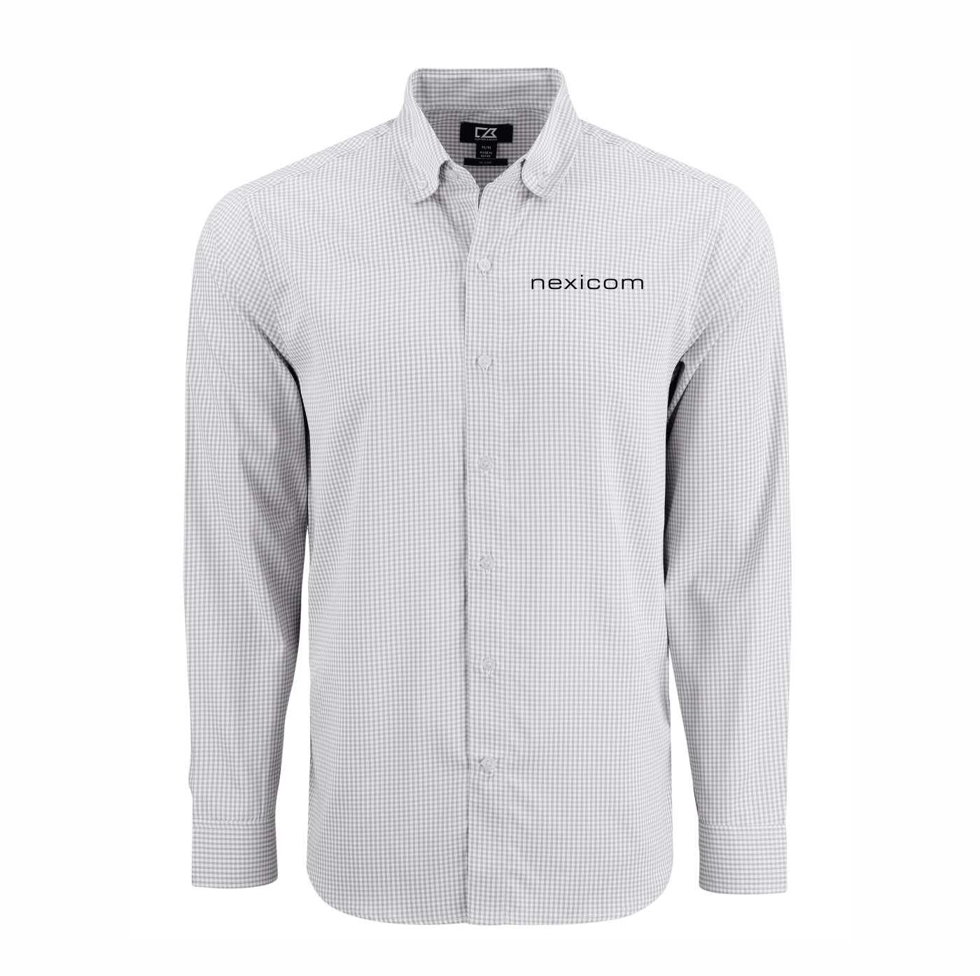 Cutter & Buck Skyline Eco Gingham Long Sleeve Dress Shirt - Image 4