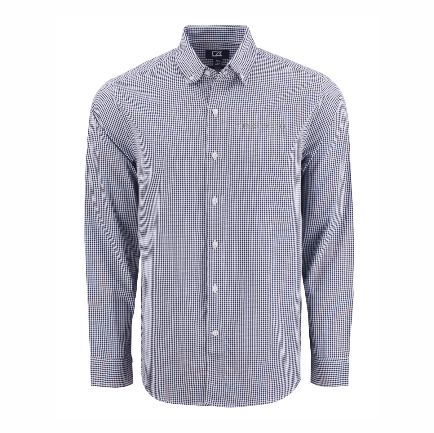 Cutter & Buck Skyline Eco Gingham Long Sleeve Dress Shirt - Image 6