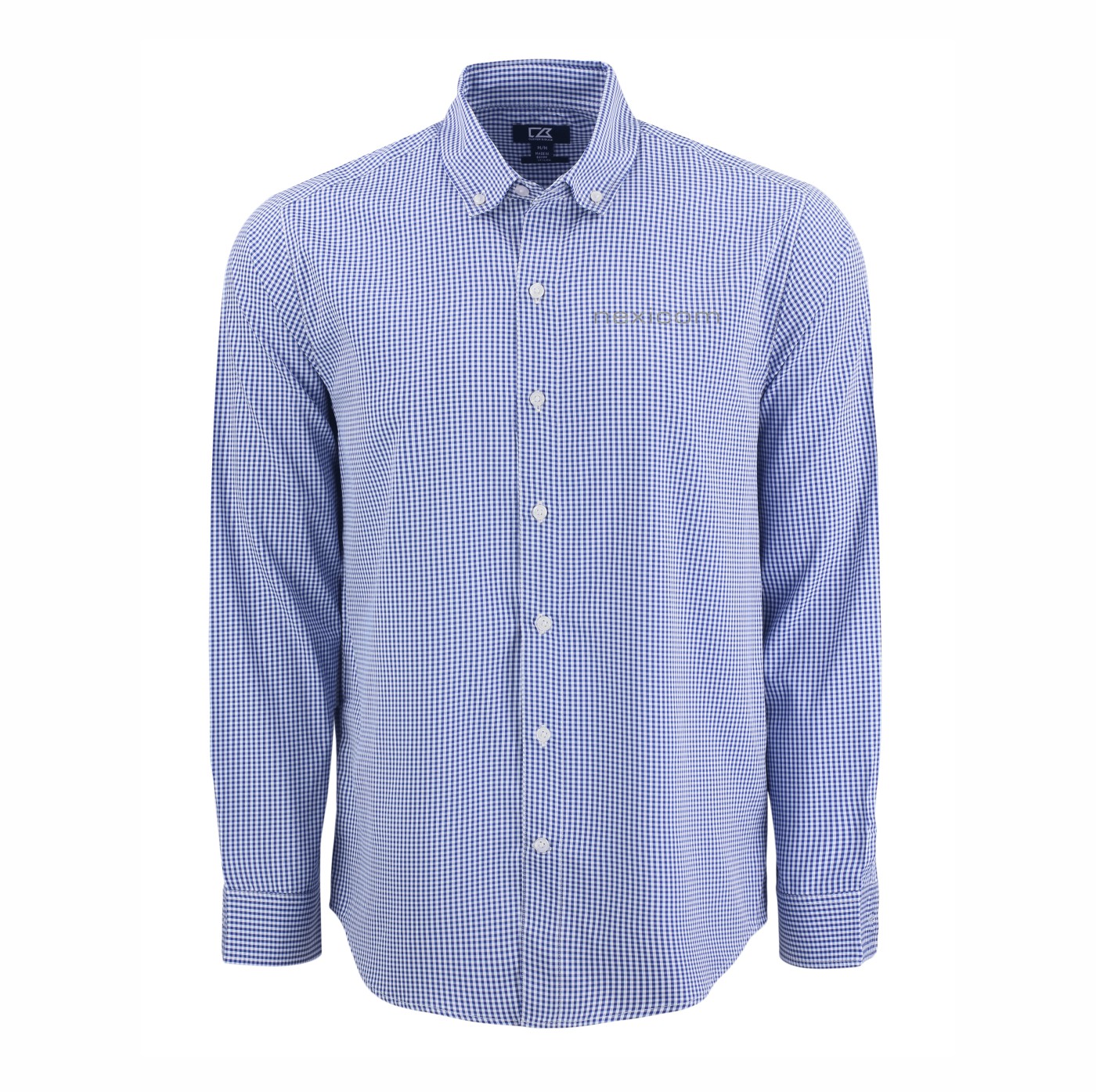 Cutter & Buck Skyline Eco Gingham Long Sleeve Dress Shirt - Image 5