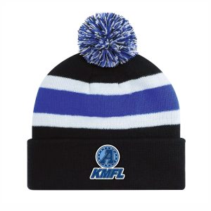 Striped Pom Pom Toque