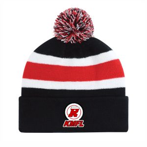 Striped Pom Pom Toque