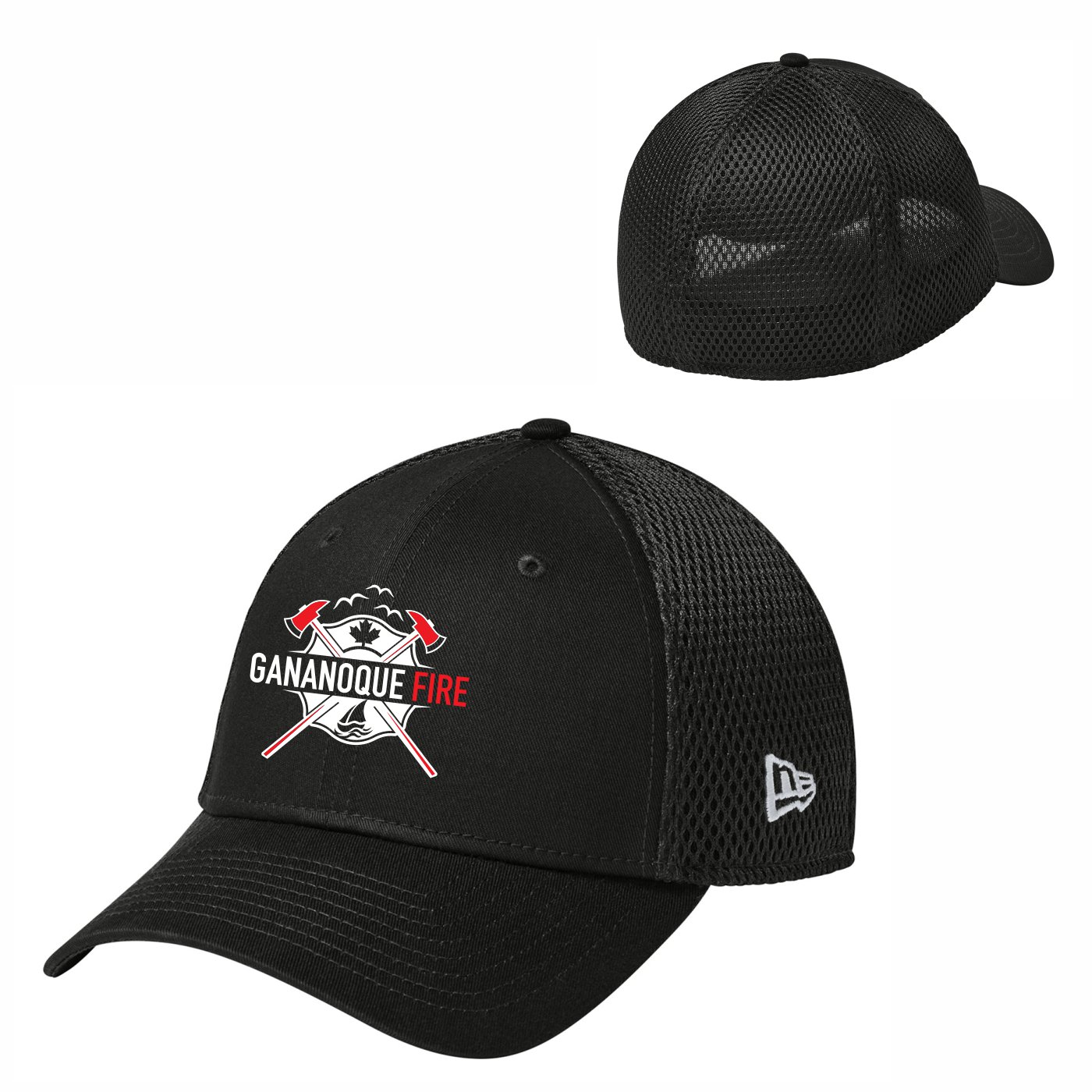 New Era Stretch Mesh Fitted Hat (Crest Logo) - Image 2