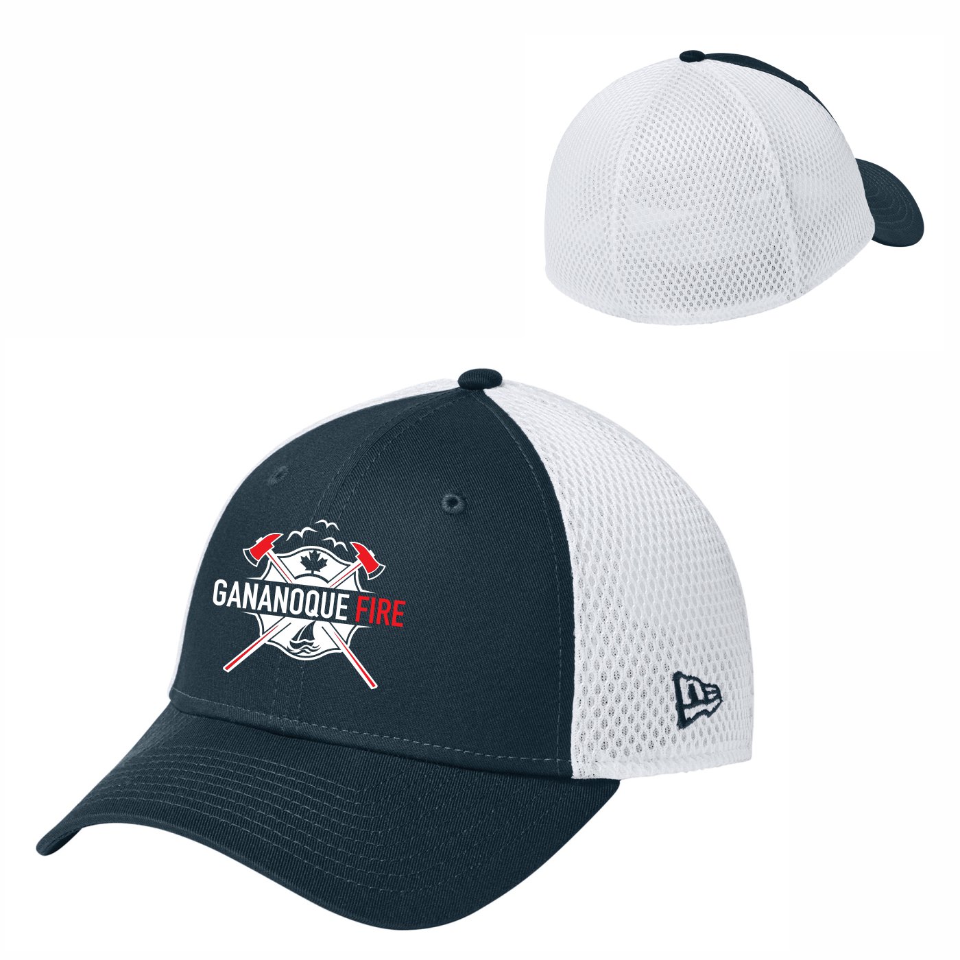 New Era Stretch Mesh Fitted Hat (Crest Logo) - Image 6