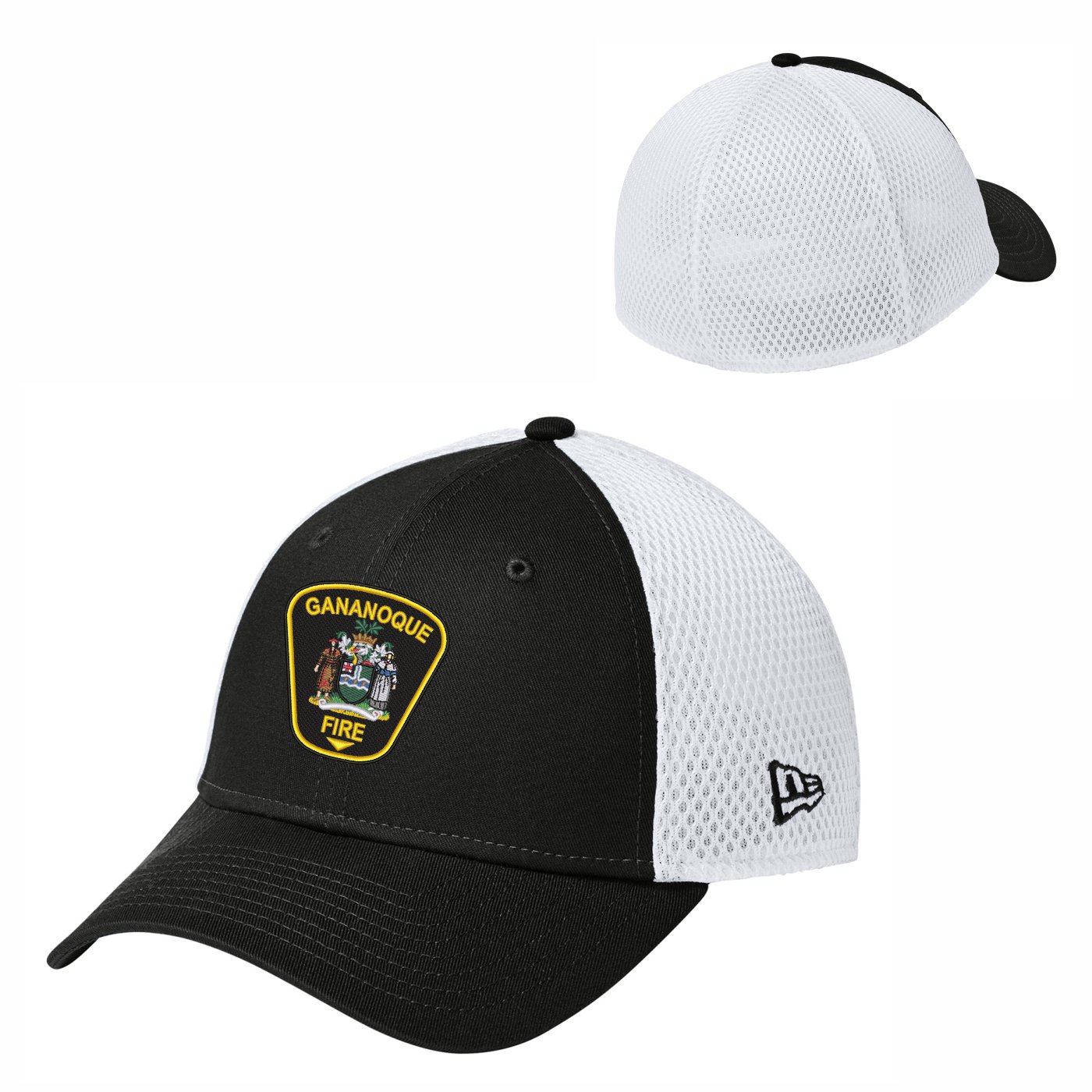 New Era Stretch Mesh Fitted Hat (Patch Logo)